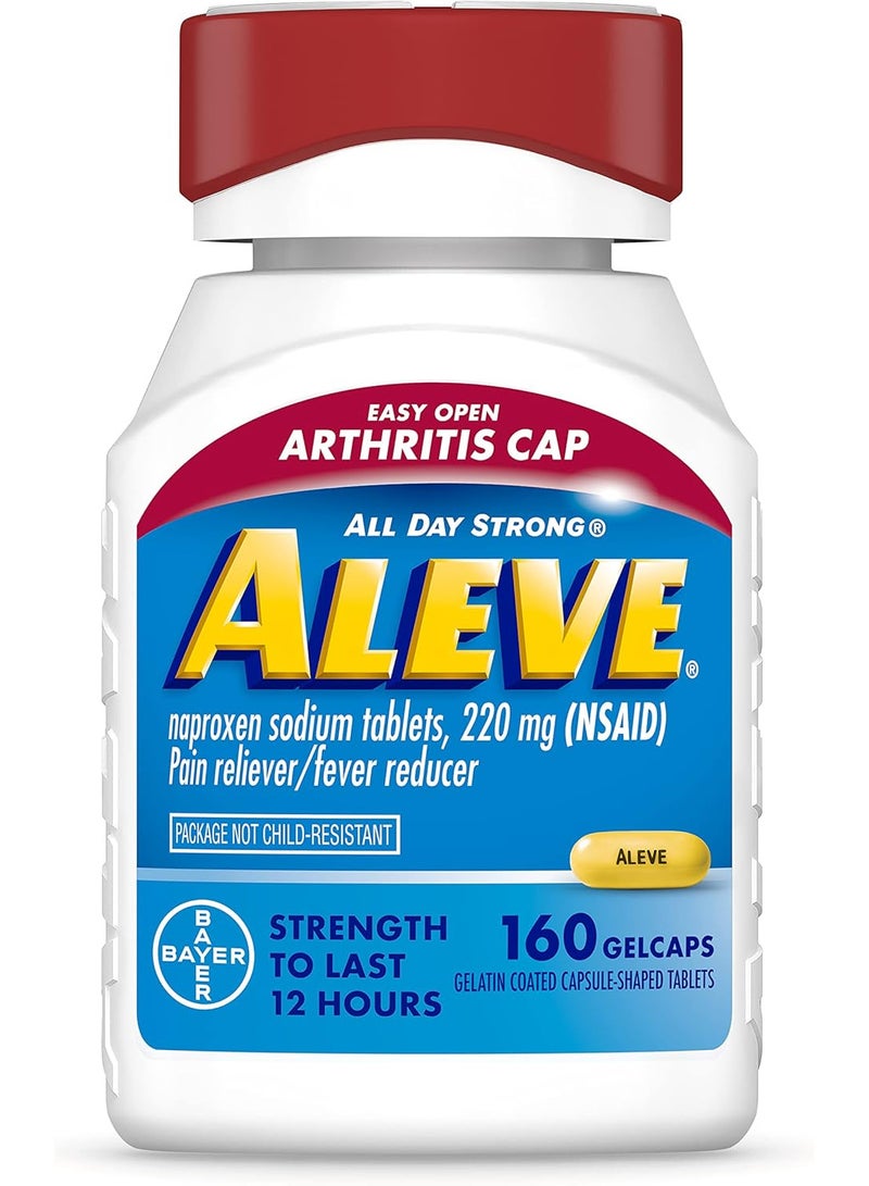 كبسولات جيلاتينية سهلة الفتح، تحتوي على نابروكسين الصوديوم، دواء لتسكين آلام التهاب المفاصل، 160 كبسولة - Image 1